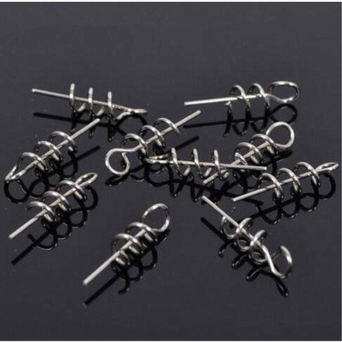 20Pcs Fishing Hook Centering Pins Fixed Latch Needle Spring Twist Crank Lock for Soft Lure Latch Pin Pesca fishing accessories ► Photo 1/6