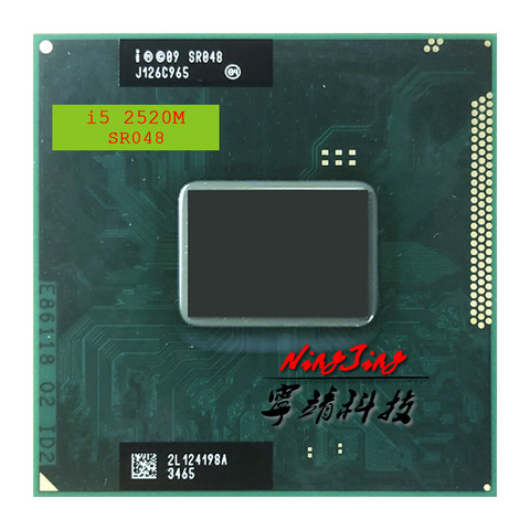 Intel Core i5-2520M i5 2520M SR048 2.5 GHz Dual-Core Quad-Thread CPU Processor 3M 35W Socket G2 / rPGA988B ► Photo 1/1