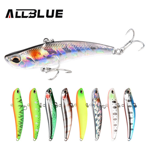 ALLBLUE All Depth Professional Vibration BLADE VIB 70S 11g 70mm Hard Fishing lure Ice Fishing Artificial Bait Isca Peche ► Photo 1/6