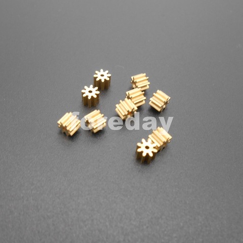 10PCS X 81A Brass Gear 0.4 Modulus 0.4M T=8 Aperture 1mm 0.95mm Model Accessories 8T Metal H:4MM 8 Teeth 10PCS/LOT * FD353X10 ► Photo 1/5
