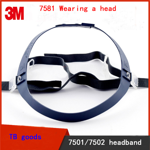 3M 7581 gas mask Headband 7501/7502 respirator mask replace Accessories Spandex Polyester Rubber band Headband ► Photo 1/5