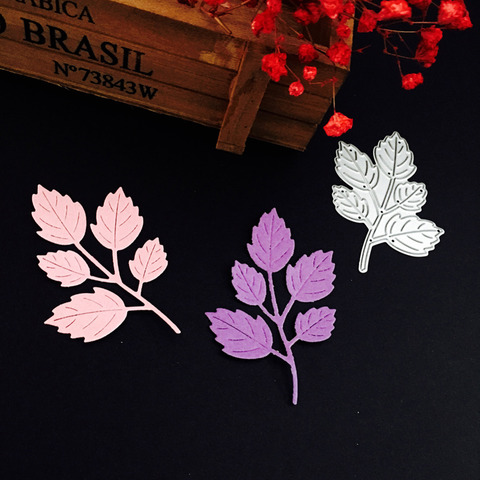 Leaves Cards Making Metal Cutting DiesFor DIY Scrapbooking Photo Album Embossing Paper Card Crafts Template Knife Mold ► Photo 1/6