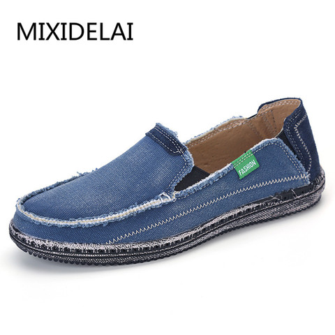New arrival Low price Mens Breathable High Quality Casual Shoes Jeans Canvas Casual Shoes Slip On men Fashion Flats Loafer ► Photo 1/6