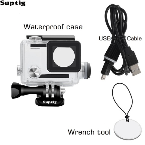 Suptig Sport Camera Accessories Chargering Waterproof Case for Gopro Hero 3+ 4 Charger shell Housing + USB Cable For Motocycle ► Photo 1/1