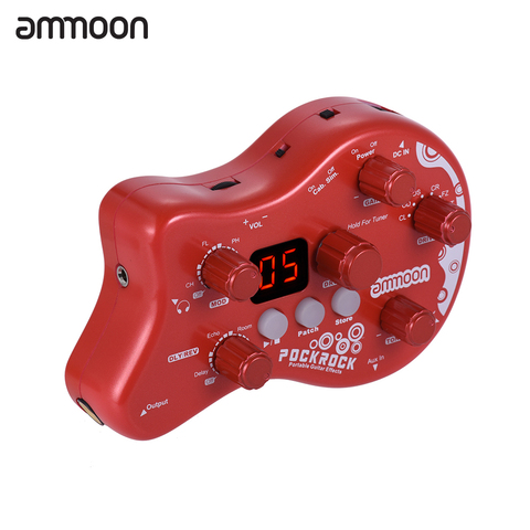 ammoon PockRock Portable Guitar Multi-effects Processor Effect Pedal 15 Effect Types 40 Drum Rhythms Tuning Function ► Photo 1/5