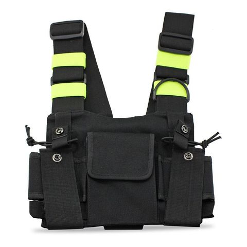 Radios Pocket Radio Chest Harness Chest Front Pack Pouch Holster Vest Rig Carry Case for 2 Way Radio Walkie Talkie for Baofeng#8 ► Photo 1/6