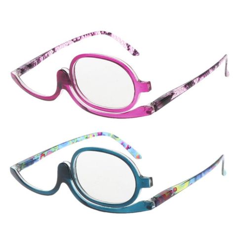 Women Makeup Reading Glasses Rotatable Flip Make Up Eye Glasses Presbyopic +1.00 To +4.0 ► Photo 1/6