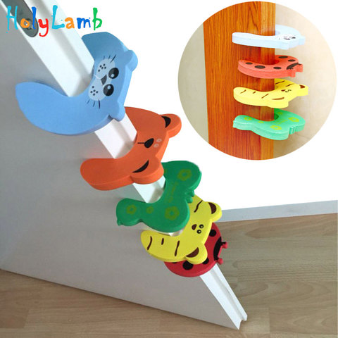 Child Safety Protection Baby Safety Cute Animal Security Card Door Stopper Baby Newborn Care Child Lock Protection From Children ► Photo 1/6