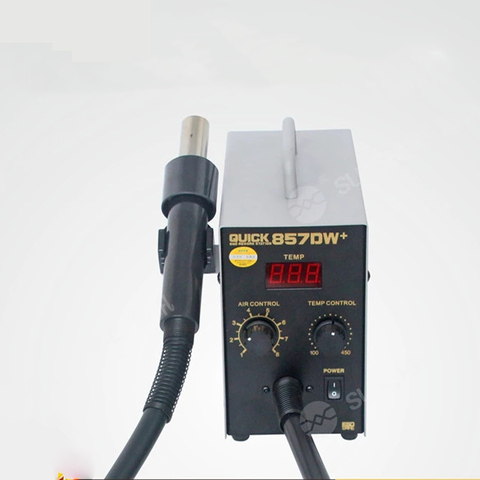 Original QUICK 857DW+ BGA Rework Station Digital Display Hot Air Gun Desoldering Station for BGA SMD CHIP PLCC Repair 110V 220V ► Photo 1/6