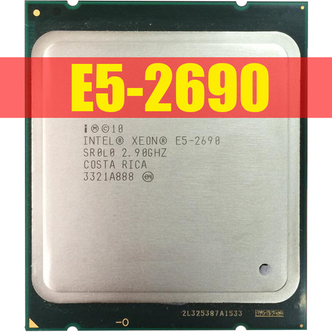 Intel Xeon Processor E5 2690 E5-2690 Eight Core 2.9G SROL0 C2 LGA2011 CPU 100% working properly PC Server Desktop Processor ► Photo 1/2