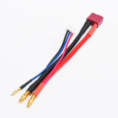 1PCS RC Lipo Battery 4.0mm Banana to Female T Plug 4mm Adapter RC Balance Charge Cable For LiPo Battery JST-XH Balance Wire ► Photo 1/4
