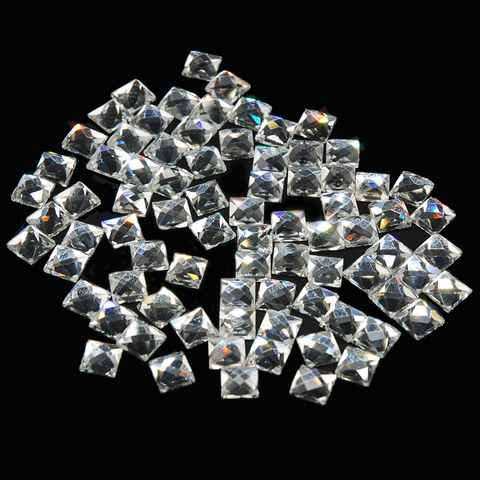 6MM 200Pcs 16 Colors Square Shape Hotfix Glass Rhinestones DMC Hot fix Crystal Stones for DIY Clothes Creative Design ► Photo 1/6