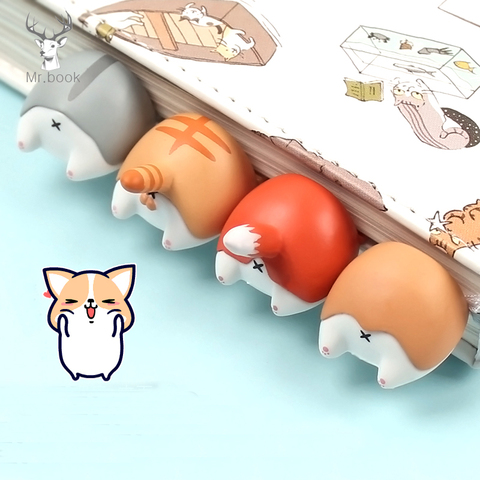 Lovely Cartoon Dog Cat Hamster Fox Ass Bookmarks Novelty Book Reading Item Creative Gift for Kids Children Stationery ► Photo 1/6