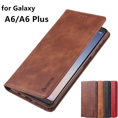  Magnetic Wallet Case for Samsung Galaxy A5 A6 A7 A8 J3