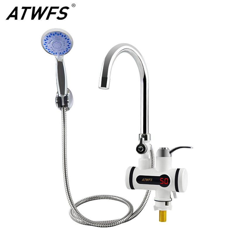ATWFS Tankless Water Heater Faucet Shower Instant Water-Heater