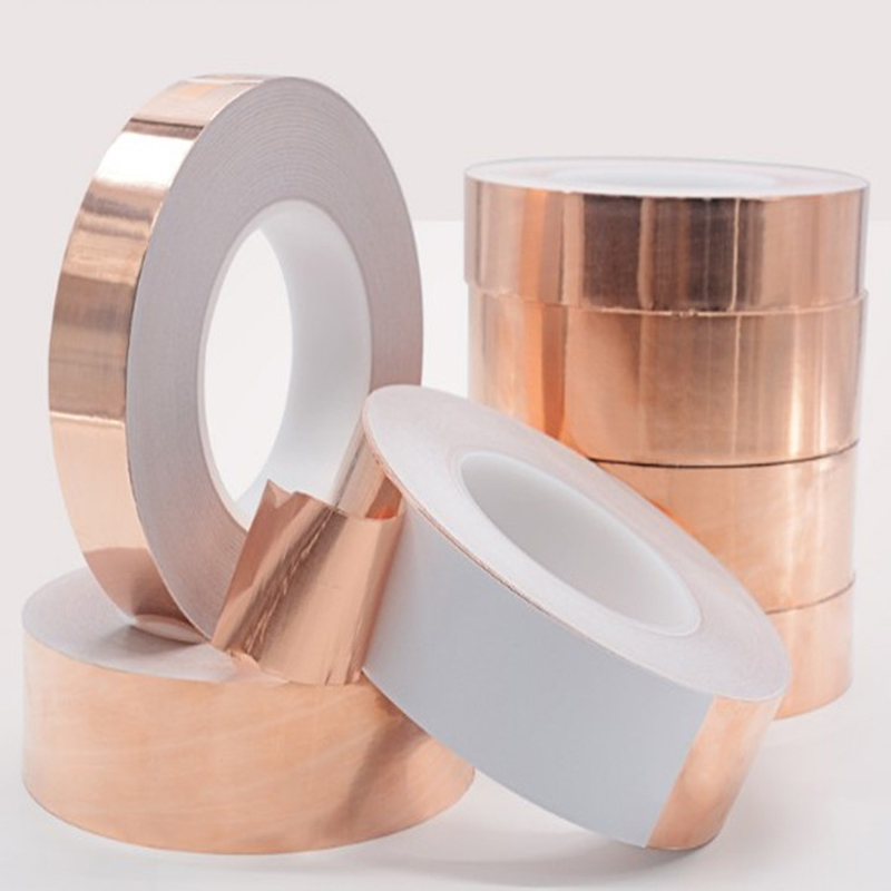 30mmx4m EMI Copper Foil Shielding Tape Conductive Self Adhesive Heat Insulation 