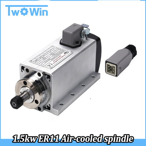 New! 1.5kw spindle motor air cooled motor cnc spindle motor machine tool spindle High Quality ► Photo 1/1