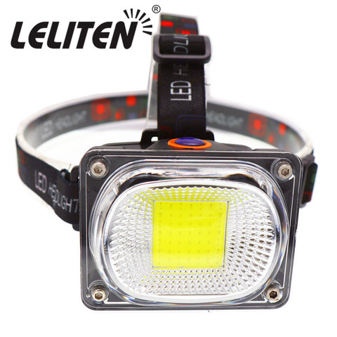Portable mini COB LED Headlamp USB charging Outdoor camping Fishing headlights Work Maintenance Searchlight lantern flashlight ► Photo 1/6
