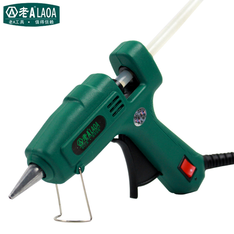 LAOA 25W Hot Melt Glue Gun DIY Mini Glue gun  For Metal/Wood Working Stick Paper Hairpin PU Flower Repair tools ► Photo 1/6