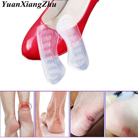 1 Pair Soft Silicone Gel Women Heel Inserts protector Foot feet Care Shoe Insert Pads Insole Cushion Feet Care Accessories HD-X ► Photo 1/6