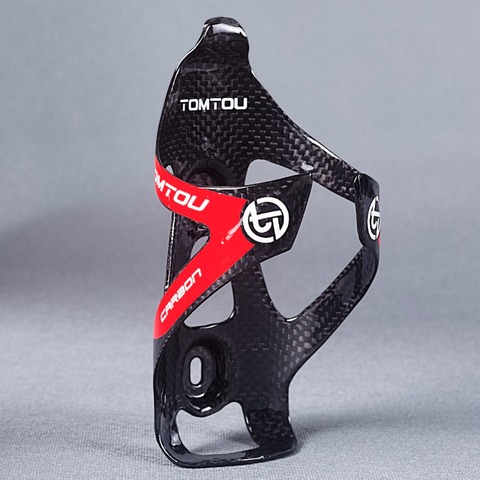 TOMTOU Full 3K Carbon Fiber Bicycle Water Bottle Cage MTB Road Bike Bottle Holder Ultra Light Cycling Parts Bike Accessories ► Photo 1/6