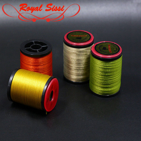 Hot 2 spools 6/0 fly tying thread 16optional colors lightly waxed polyester filaments thread with standard bobbin dry fly thread ► Photo 1/6