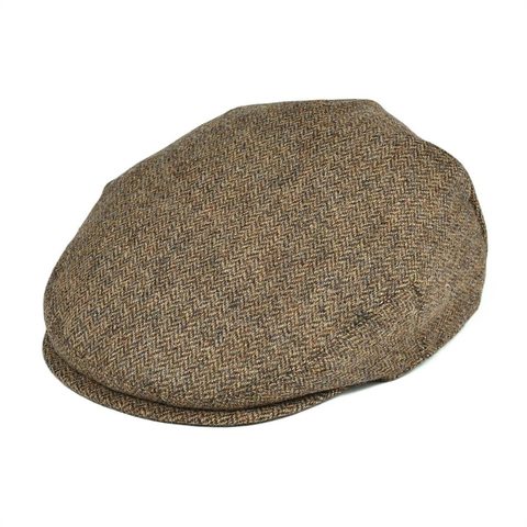 BOTVELA 100% Wool Flat Cap for Men Women Scally Caps Herringbone Newsboy Khaki Ivy Hat Cabbies Driver Beret Boina 002 ► Photo 1/6