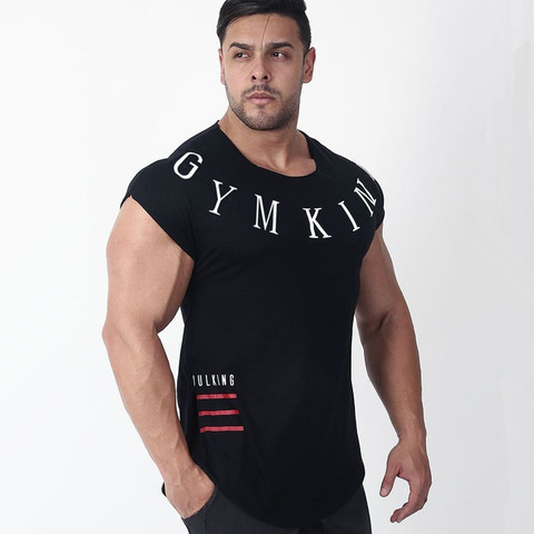 New large-type men Gyms T-shirt Fitness Bodybuilding Workout t shirt Man Summer Sports Running t shirt men shirt Brand Clothing ► Photo 1/6