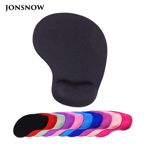 JONSNOW Wrister Mouse pad with Gel Wrist Rest Mousepad Gaming Office Black Silicone Gel Mat for Desktop Laptop Non-slip Mise ► Photo 1/6