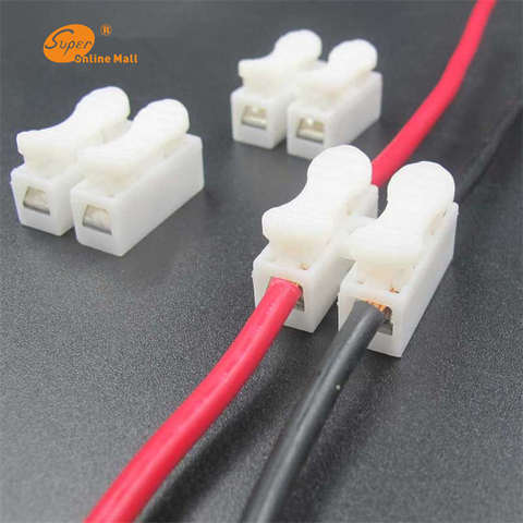 20 x 2p Spring Connector Electrical Cable wire no welding no screws clamp Terminal Block Splice Screws Terminal clamp ► Photo 1/6