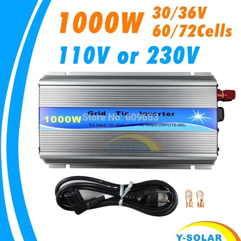 1000W 30V/36V Grid Tie Inverter MPPT Function Pure Sine Wave 110V Or 230V Output 60 72 CELLS Panel Input On Grid Tie Inverter ► Photo 1/6