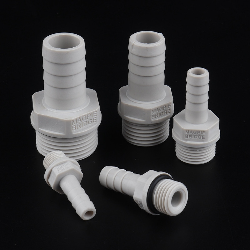 2pcs 3/4 X 1/2 Water Hose Connector Adaptor Pipe Tube Plumbing Connector Plastic 