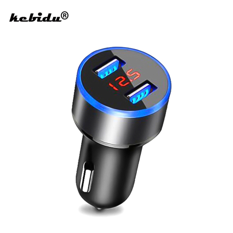 Dual USB Car Charger Adapter 3.1A Digital LED Voltage/Current Display Auto Vehicle Charger Cigarette Socket Lighter Phone Charge ► Photo 1/6