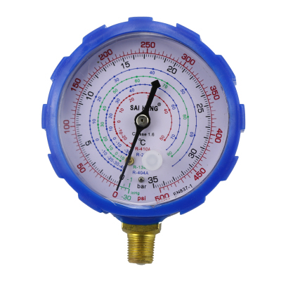 Good Air Conditioning Manifold Gauge High/Low Pressure R134a R404a R22 R410a Refrigerant Manometer With Valve 500PSI 800PSI ► Photo 1/2
