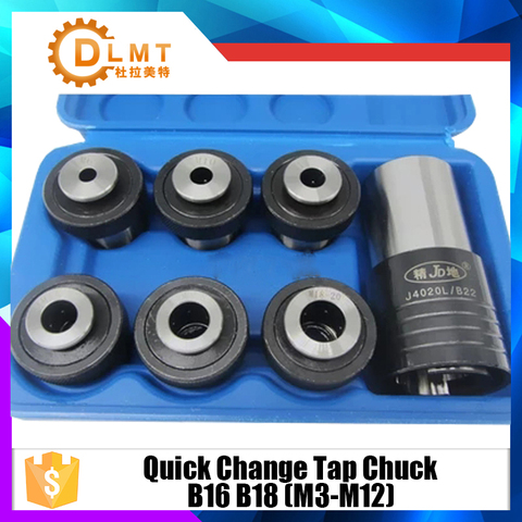 Quick Change Tap Chuck M3-M12 7pcs Connection hole Taper B18 B16 for Mechanical Lathe Drilling Machine CNC ► Photo 1/1