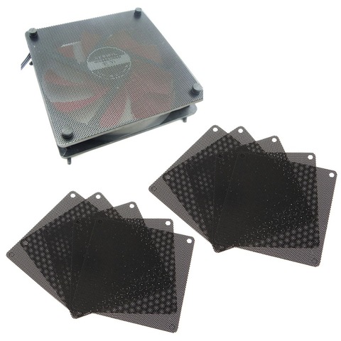 10PCS 120MM PVC Fan Dust Filter PC Dustproof Case Cuttable Computer Mesh Cover Black ► Photo 1/6