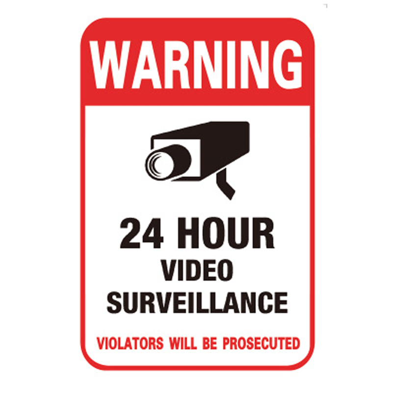 HOME STORE SECURITY WARNING STICKERS DECALS VIDEO SURVEILLANCE IN USE 