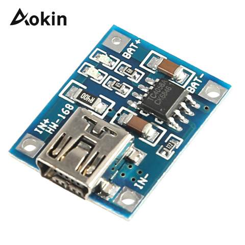 TP4506 Lithium Battery Charger Module MINI USB 5V 1A TP4056 Charging Board With Protection Dual Functions 1A TC4056 ► Photo 1/1