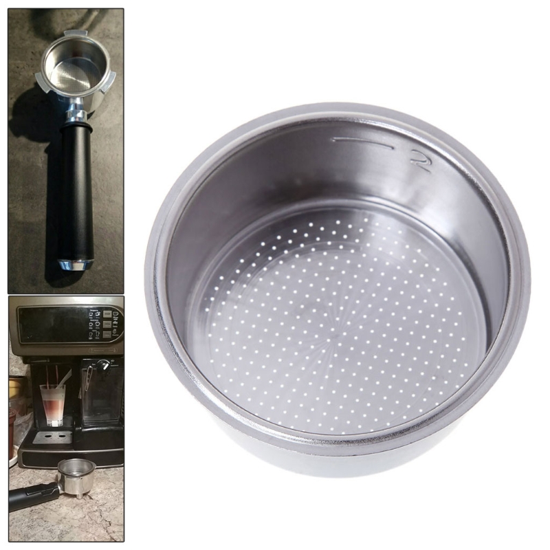 Coffee Cup 51mm Non-Pressurized Filter Basket Tools For Breville Delonghi Krups 
