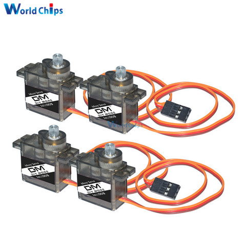 Wholesale 4pcs/Lot MG90S 9g Metal Gear Digital Micro Servos 9g for 450 RC Helicopter Plane Boat Car ► Photo 1/6
