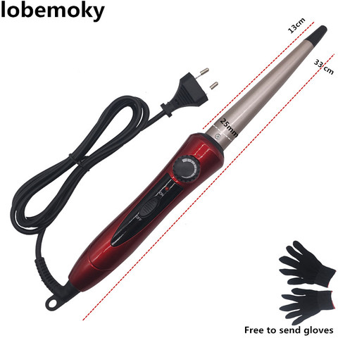 Automatic Hair Curler Modelador De Cachos 220 Volt The Tapered Tube Curling Iron Ceramic Inclined Pear Big Roll of Hair Curlers ► Photo 1/5
