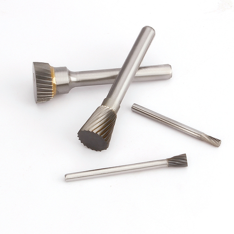 Inverted Cone Shape Alloy Rotary File 1pcs Hard Metal Grinding Head Milling Cutter Tungsten Wood Carving Tool N-Type ► Photo 1/6