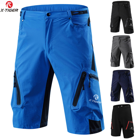 X-TIGER Pro Men's Mountain Bike Shorts Cycling Shorts Breathable Loose Fit For Outdoor Sports Running MTB Bicycle Short Trousers ► Photo 1/6