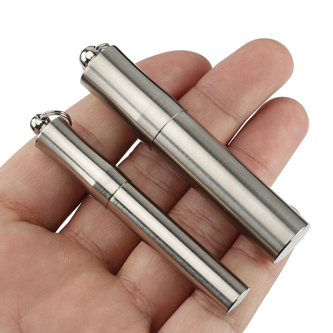 S/L Titanium Alloy Pocket Tools Toothpick Holder Ultralight Portable Pill Case Container For Travel ► Photo 1/6