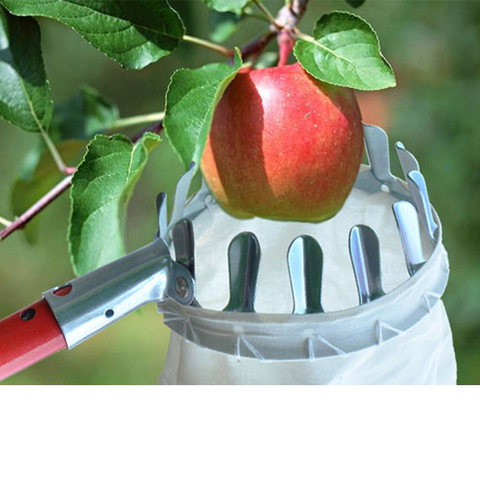 High Quality Metal Fruit Picker Convenient Gardening Tools Fruit collector for orchard Apple Peach High Tree Picking Hand Tools ► Photo 1/6