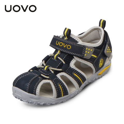 UOVO Brand 2022 Summer Beach Sandals Kids Closed Toe Toddler Sandals Children Fashion Designer Shoes For Boys And Girls 24#-38# ► Photo 1/6