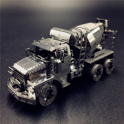 MMZ MODEL NANYUAN 3D Metal model kit CEMENT MIXER Engineering vehicle Assembly Model DIY 3D Laser Cut Model puzzle toy for adult ► Photo 1/5
