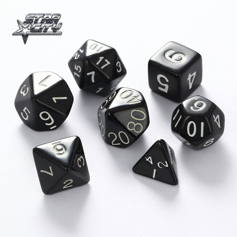 7 pc/bag Multi-Sided Dice Set D4,D6,D8,D10,D10%,D12,D20 Colorful Accessories for Board Game RPG Dungeons and Dragons DnD MTG ► Photo 1/6