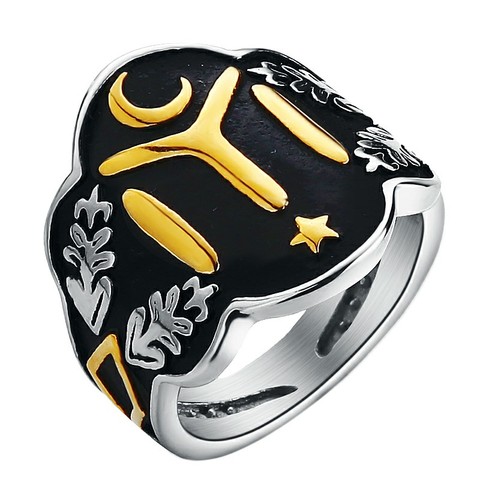 Silver Kayi Obasi Flag Ottoman Empire Stainless Steel Mens Ring Ottomans Seal Kayi Ertugrul Men Ring Jewelry Anillo Hombr ► Photo 1/6