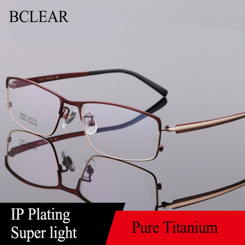 BCLEAR Full Rim Pure Titanium Eyeglasses Frame for Men Optical Glasses Frame Prescription Eyewear Spectacles Fashion Quality  ► Photo 1/1
